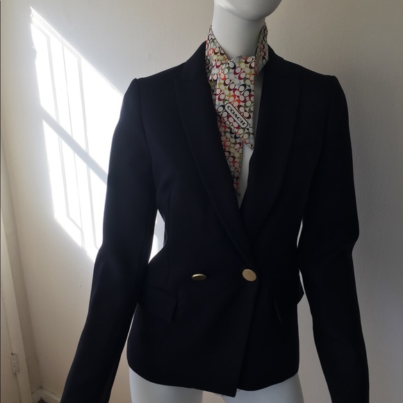 NWT JCrew navy blue Italian wool Dover blazer - Picture 10 of 13